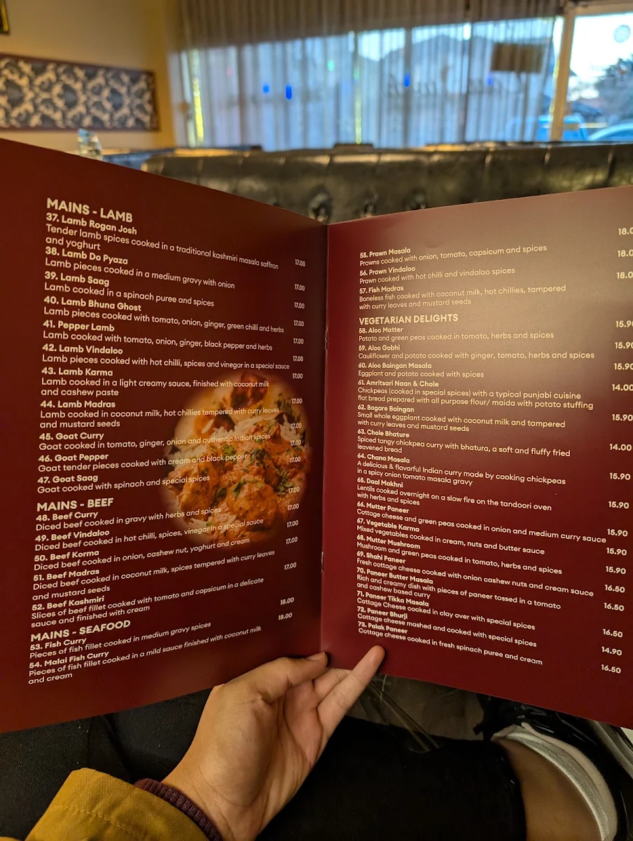 Menu, Laajwab Indian Restaurant