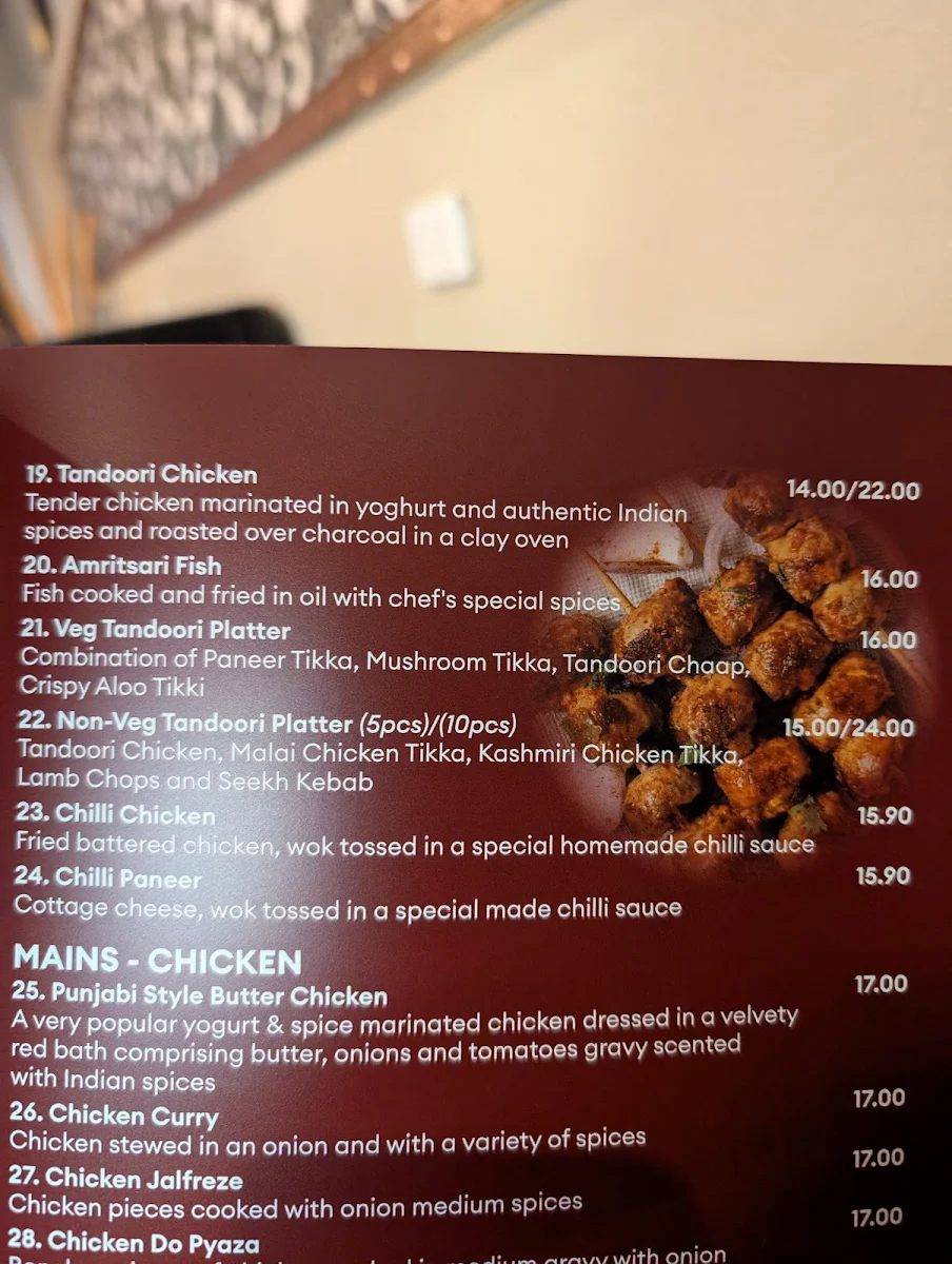 Menu, Laajwab Indian Restaurant