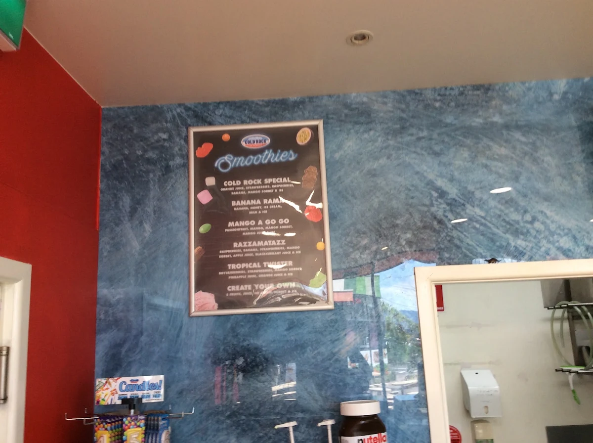 Menu, Cold Rock Ice Creamery Wantirna