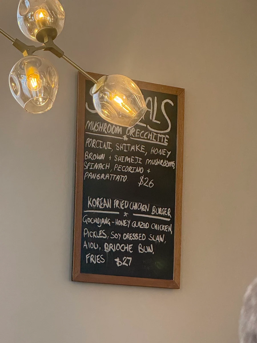 Menu, Saint Hugo’s