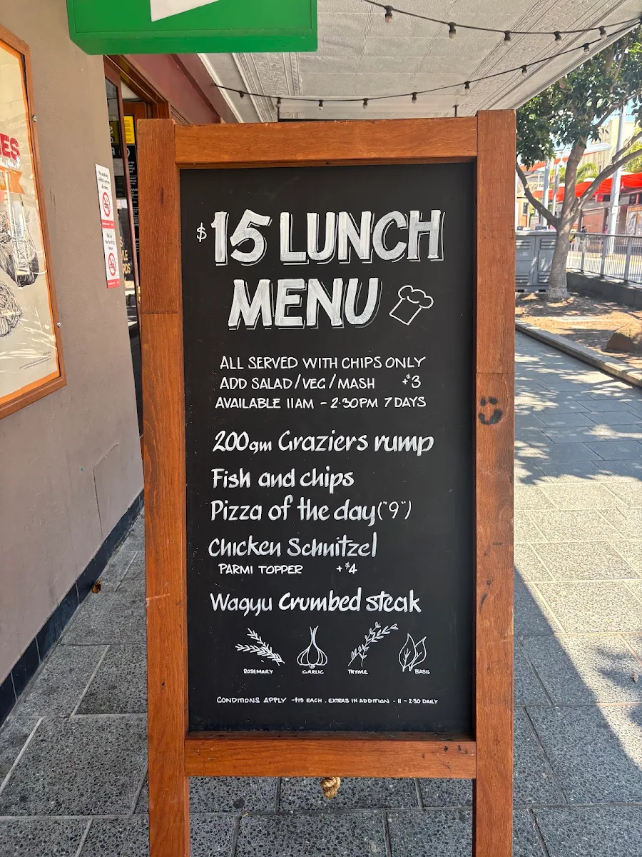 Menu, Cecil Hotel
