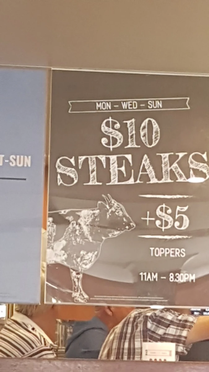Menu, Cecil Hotel