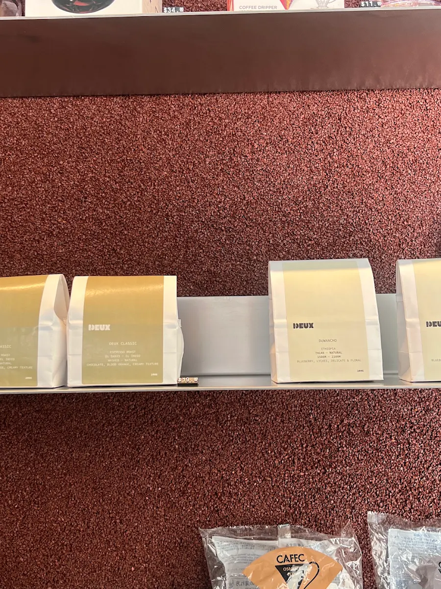 Menu, Deux Coffee