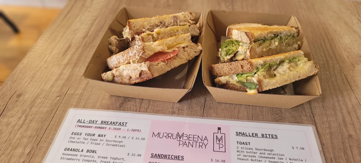 Menu, Murrumbeena Pantry