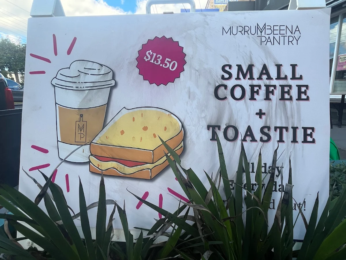 Menu, Murrumbeena Pantry