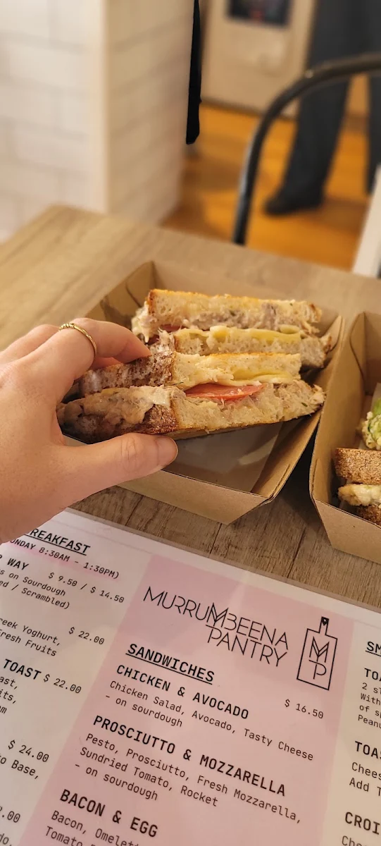 Menu, Murrumbeena Pantry