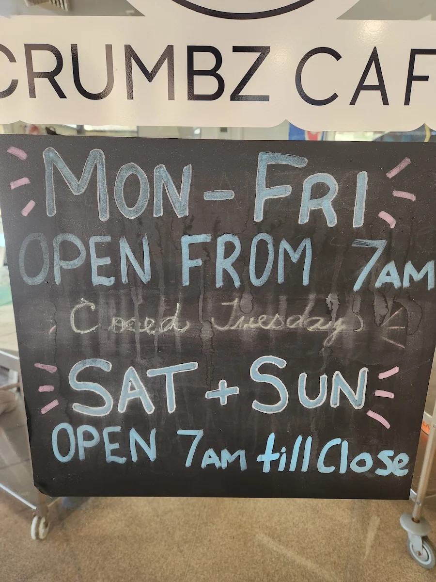 Menu, Crumbz at Centrepoint
