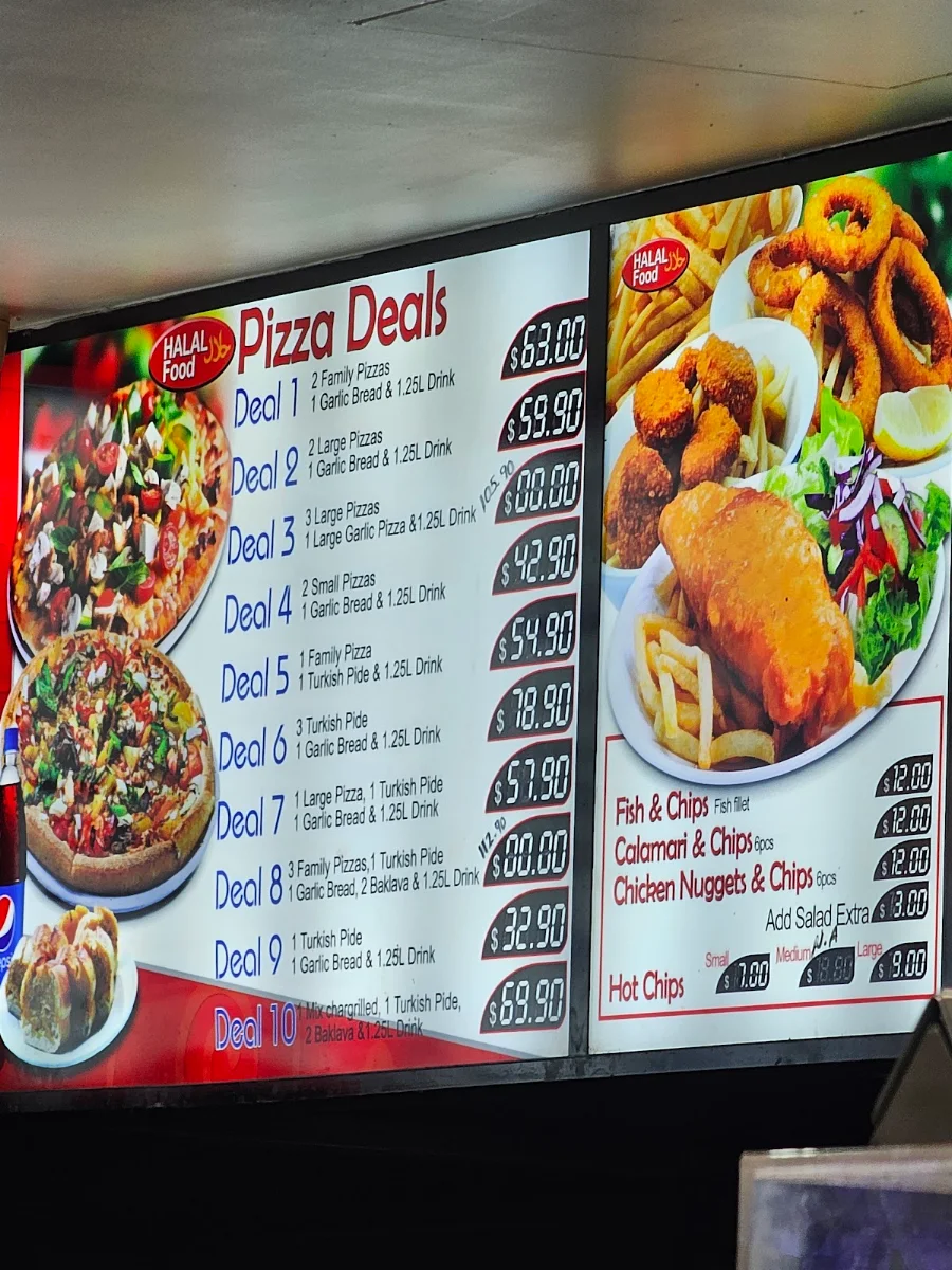 Menu, King Kebab House