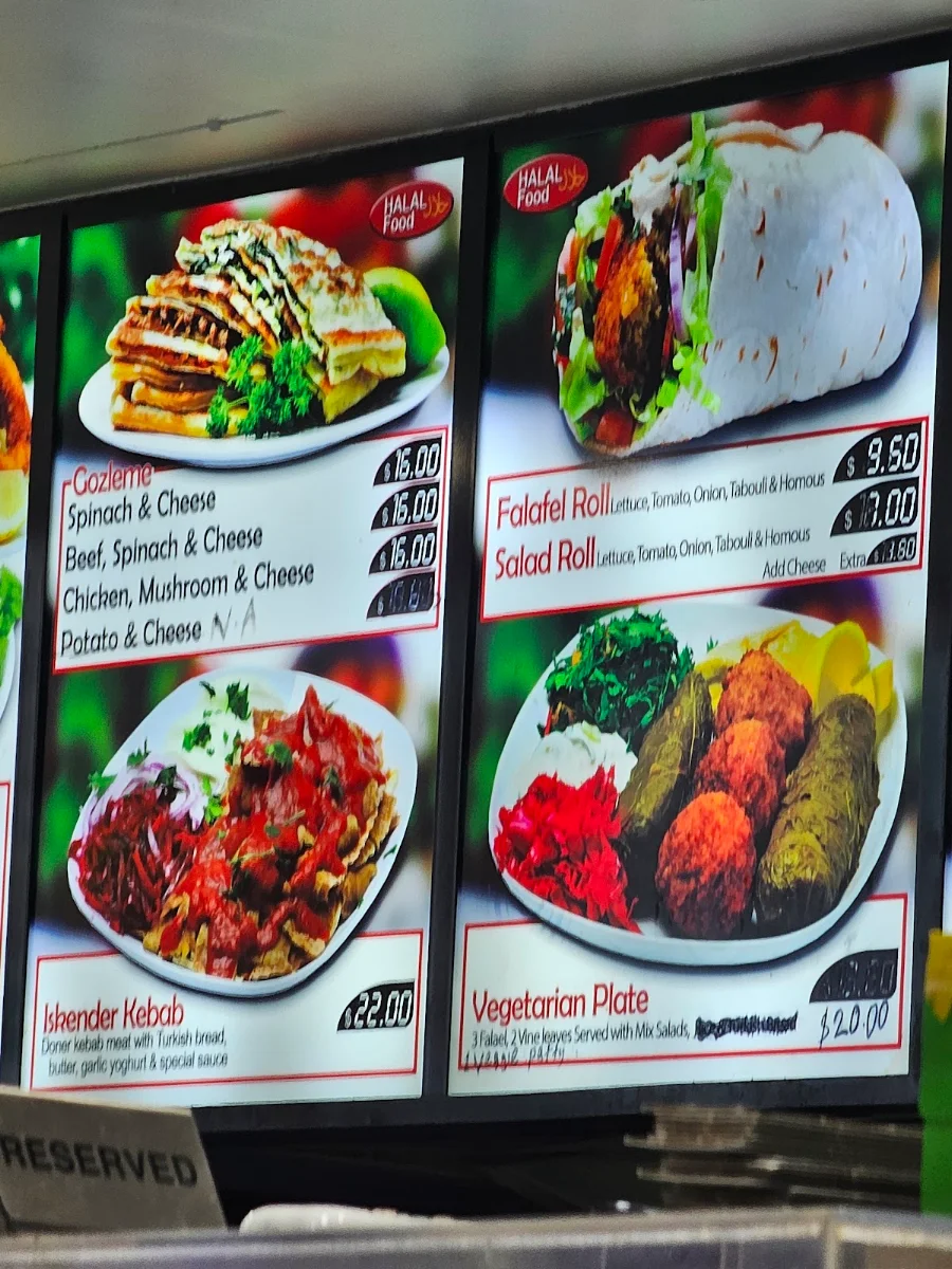 Menu, King Kebab House