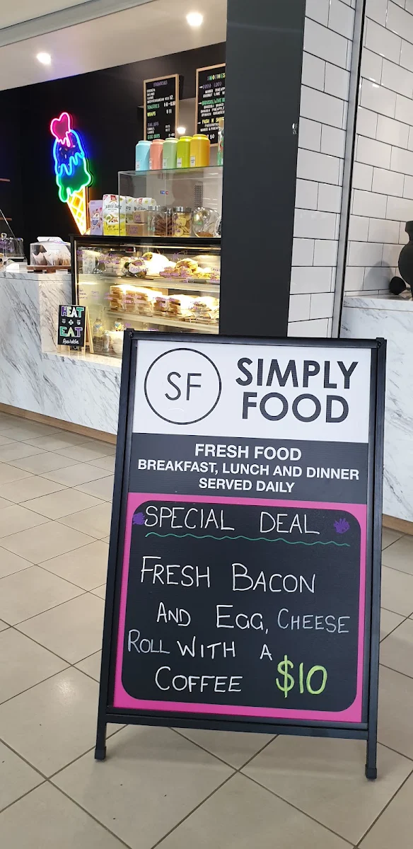 Menu, Simply Food - Street Eats and Gelato