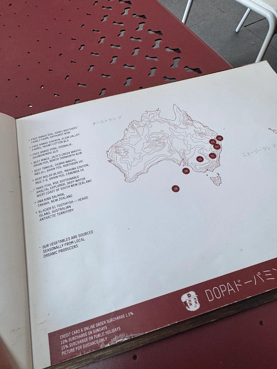 Menu, Dopa Donburi and Dessert - Darling Square