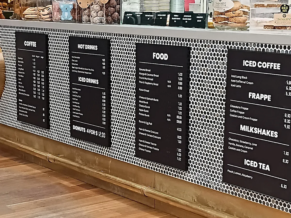 Menu, Baked & Co.