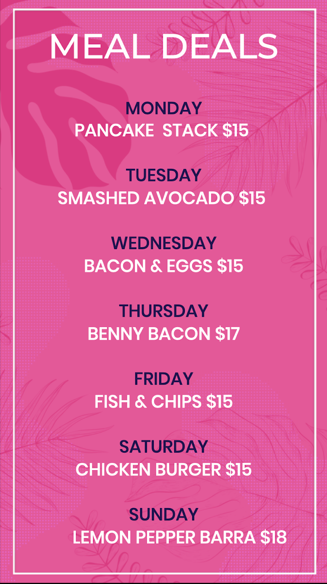 Menu, The Deck