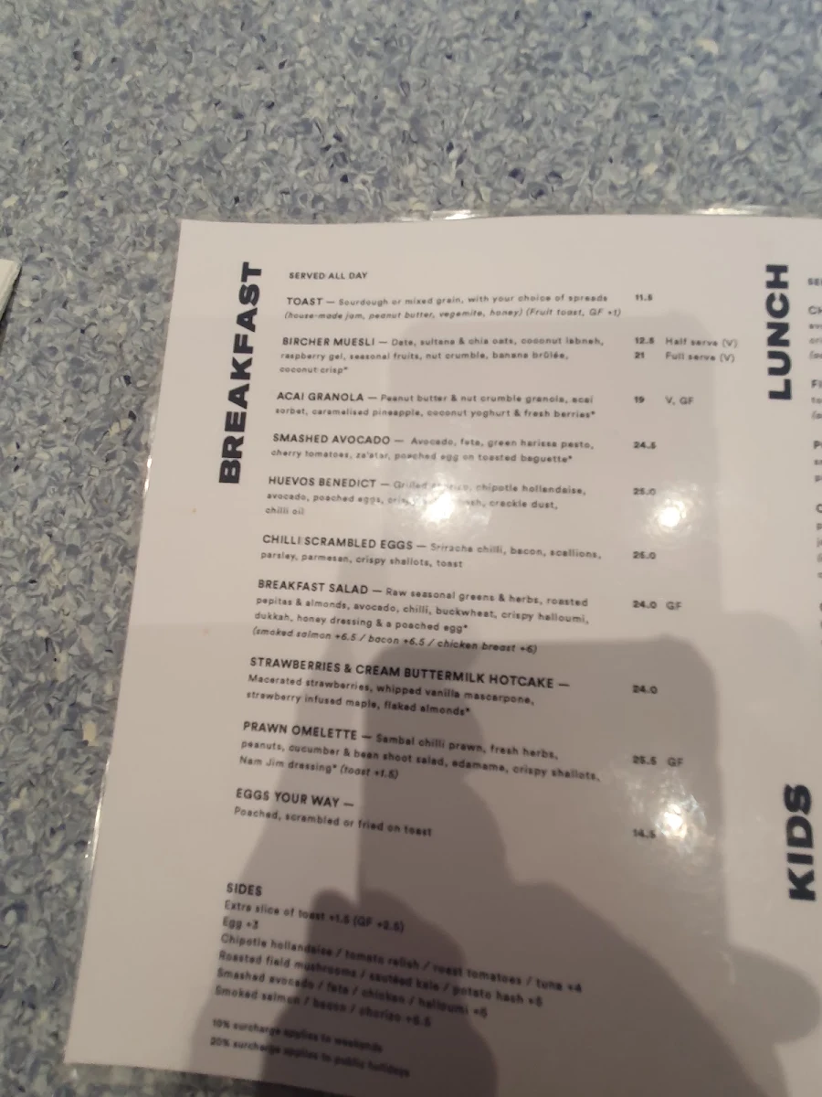 Menu, Lenny 3206