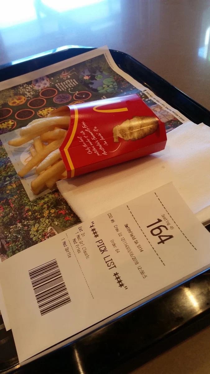 Menu, McDonald's Smithfield