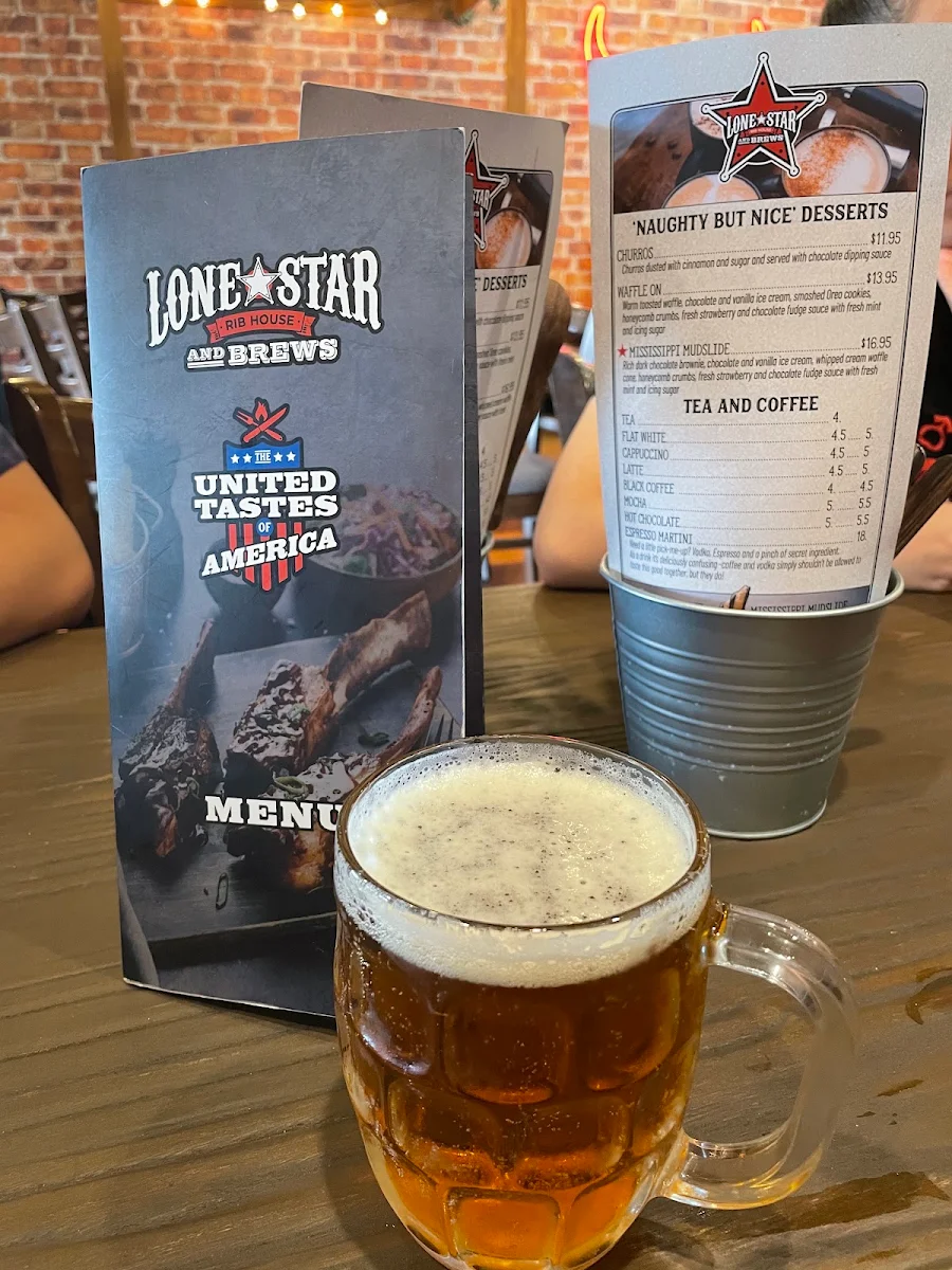 Menu, Lone Star Rib House & Brews North Adelaide
