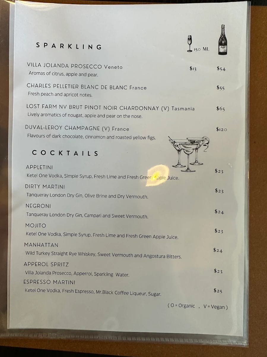 Menu, Ashy's Afghan Restaurant