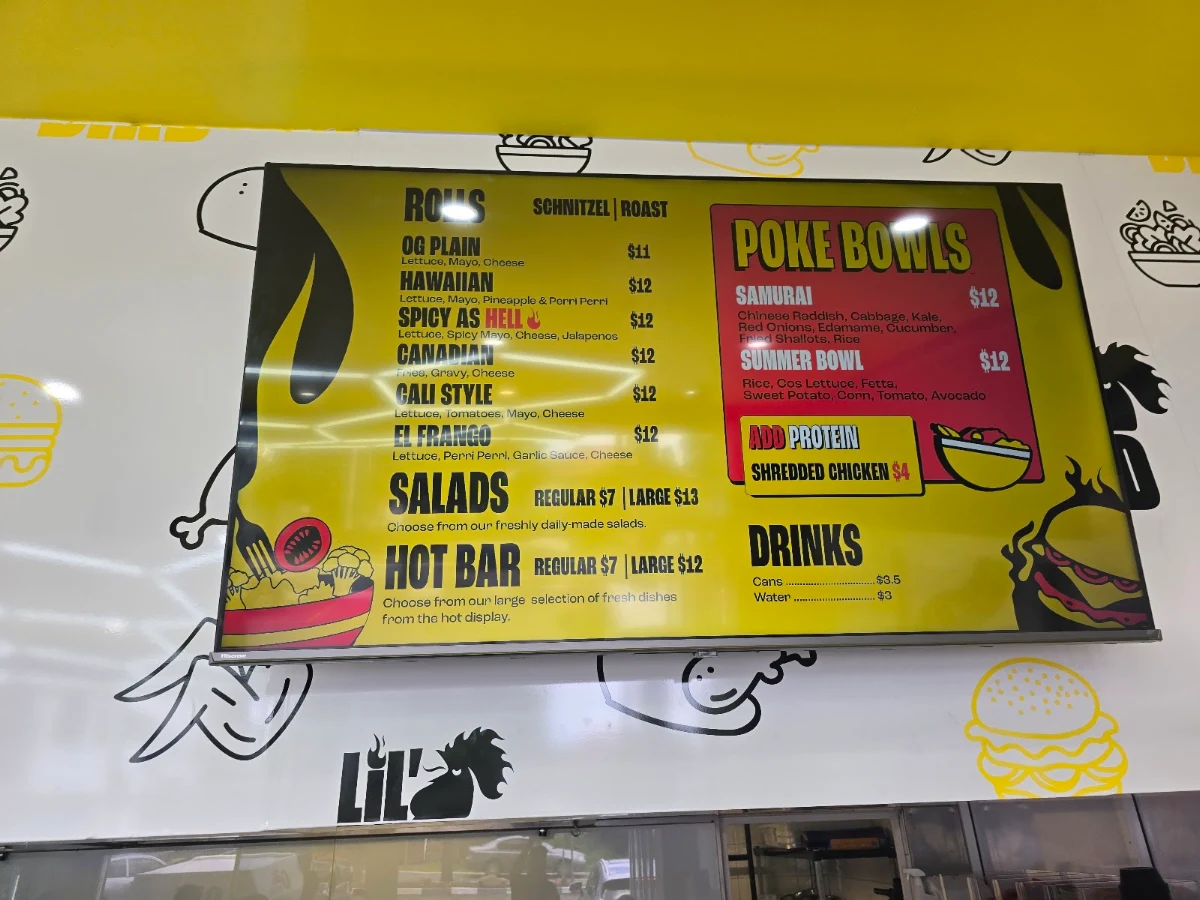 Menu, Lil' Bird