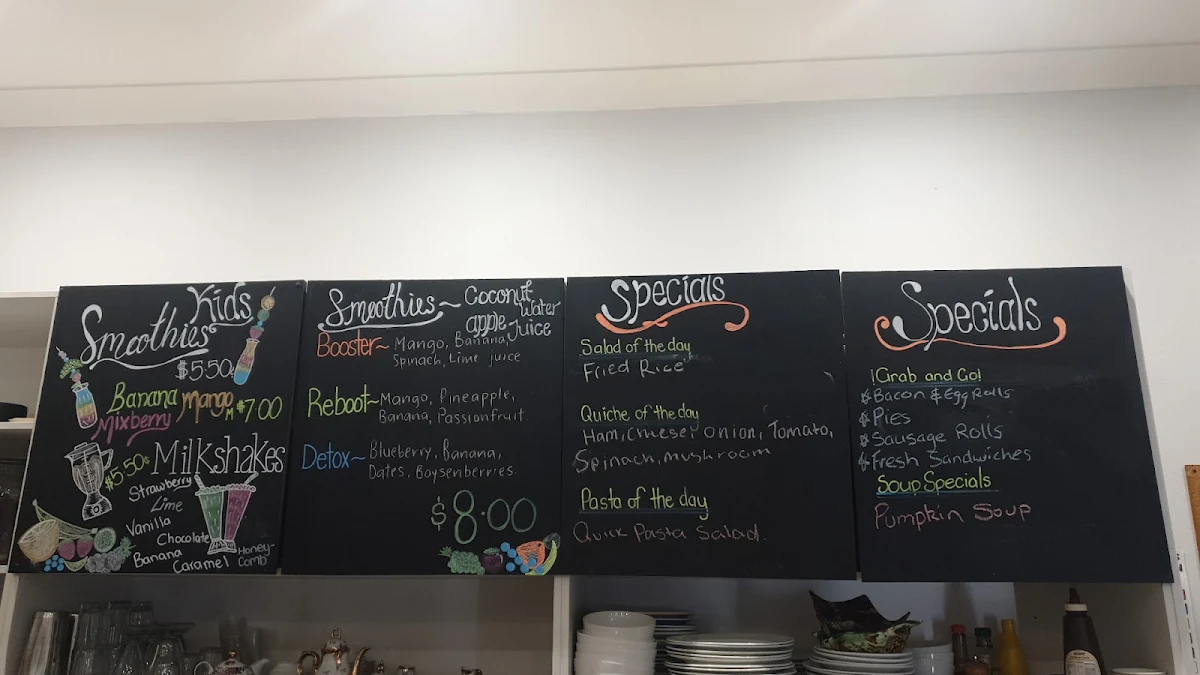 Menu, Cattle Dog Cafe & Florist