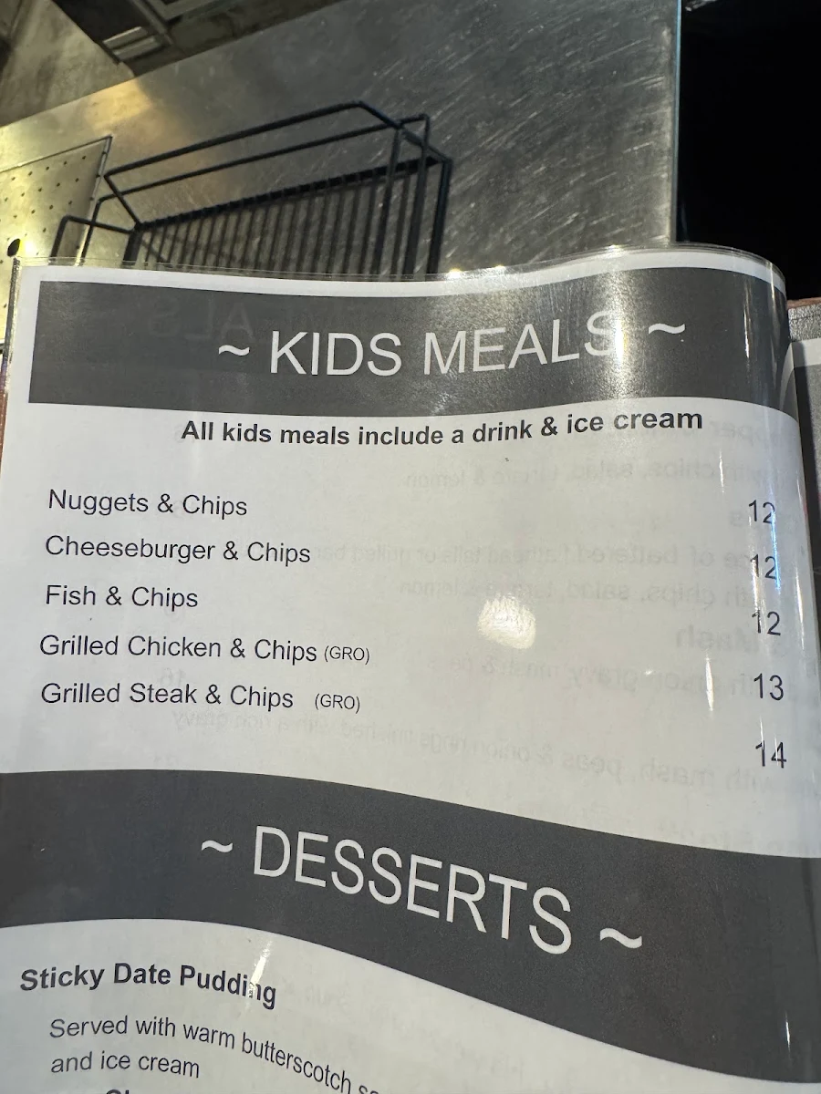 Menu, Wynnum Tavern