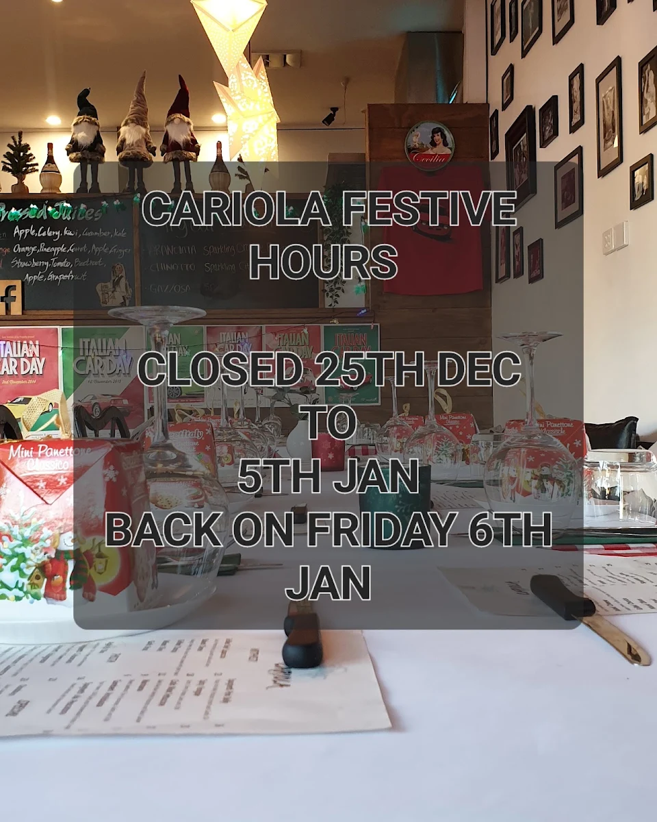 Menu, Cariola