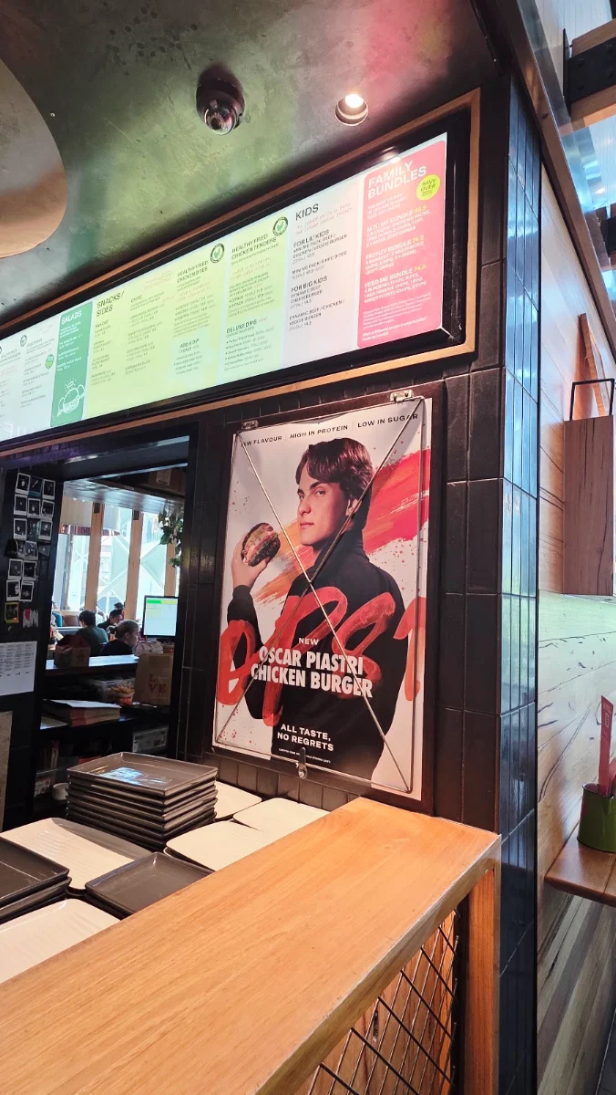 Menu, Grill'd Burgers - Melbourne Emporium