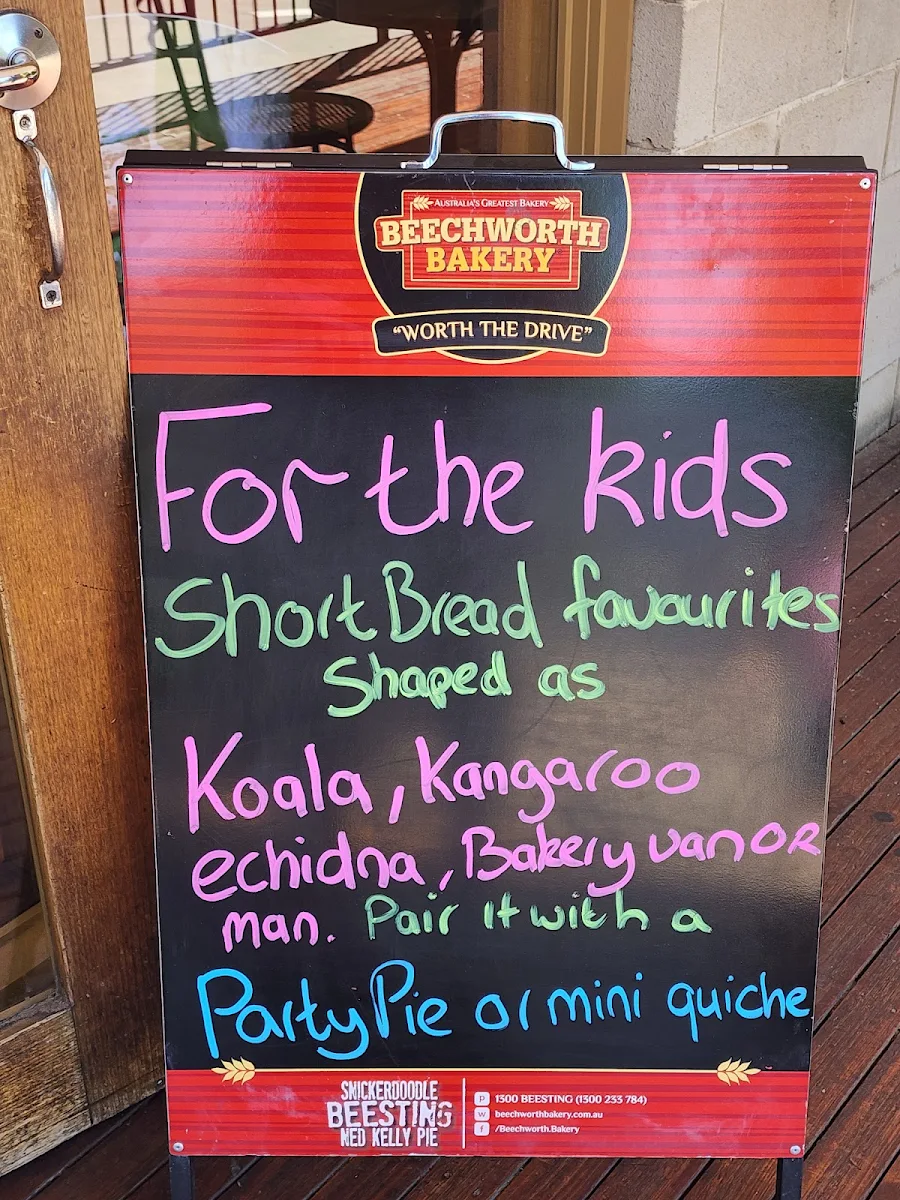 Menu, Beechworth Bakery Healesville