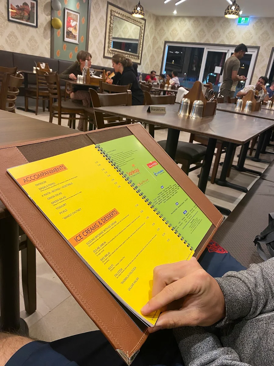 Menu, Sankalp Indian Restaurant Sunshine Coast