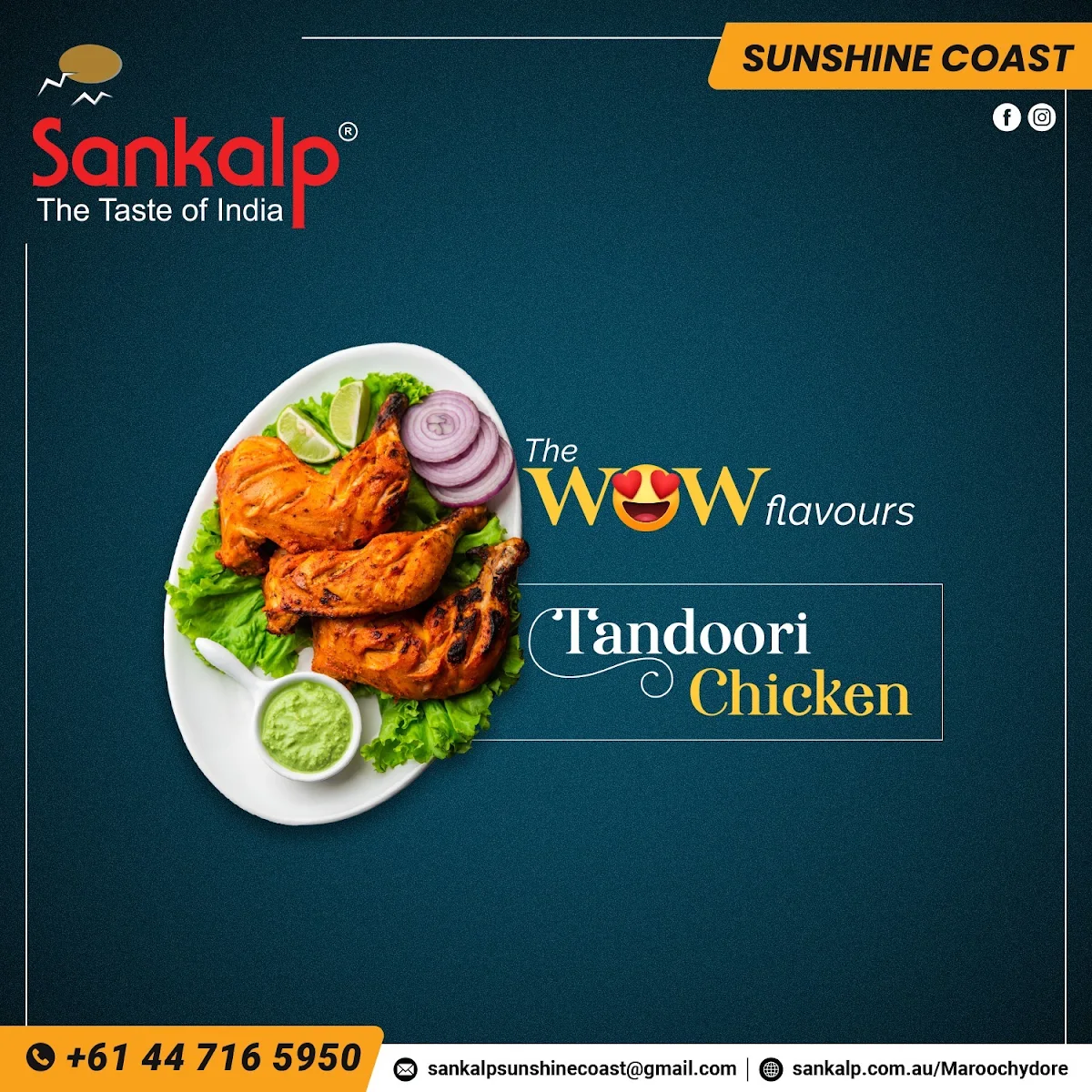 Menu, Sankalp Indian Restaurant Sunshine Coast