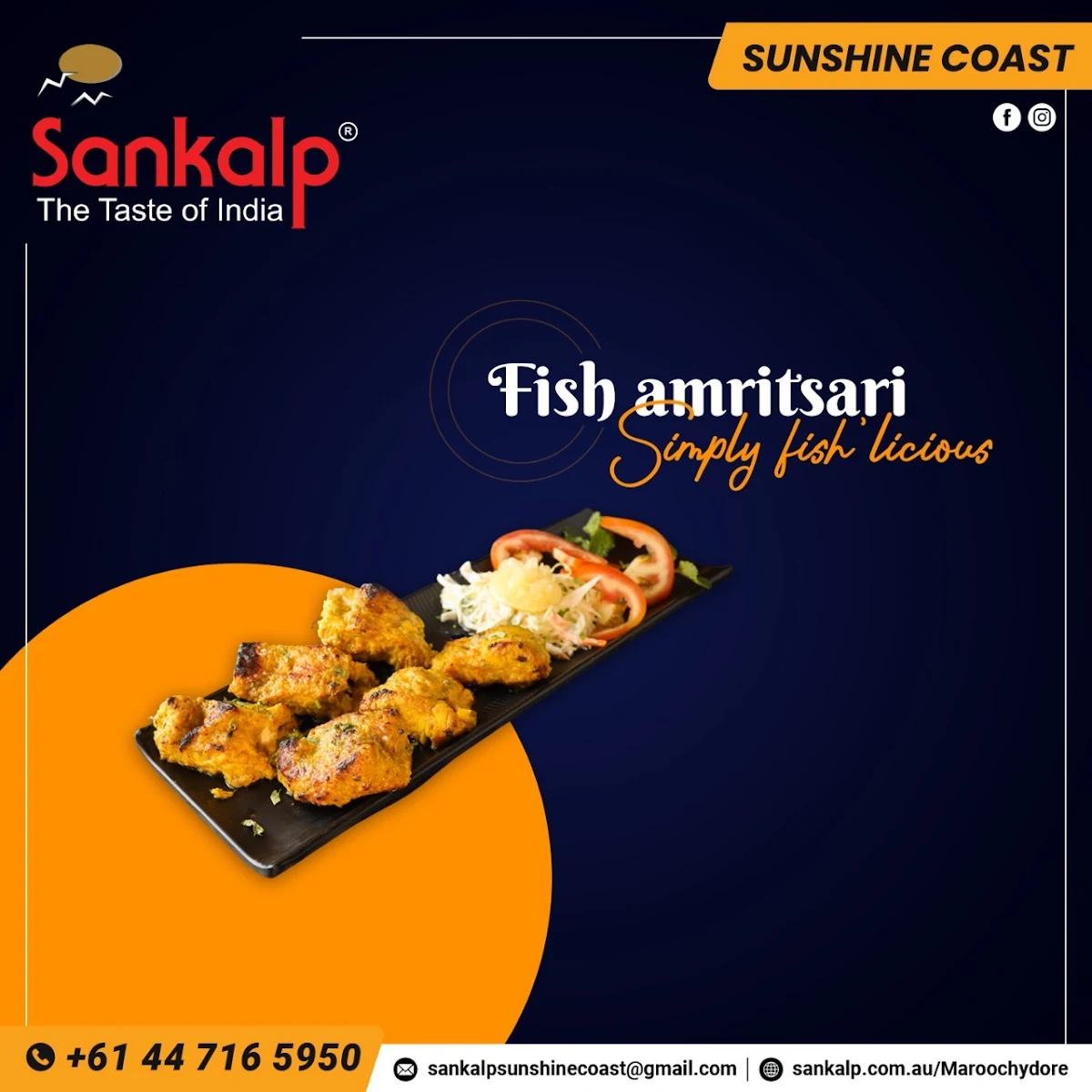 Menu, Sankalp Indian Restaurant Sunshine Coast
