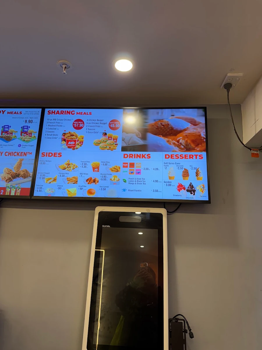 Menu, Marrybrown Elizabeth Street