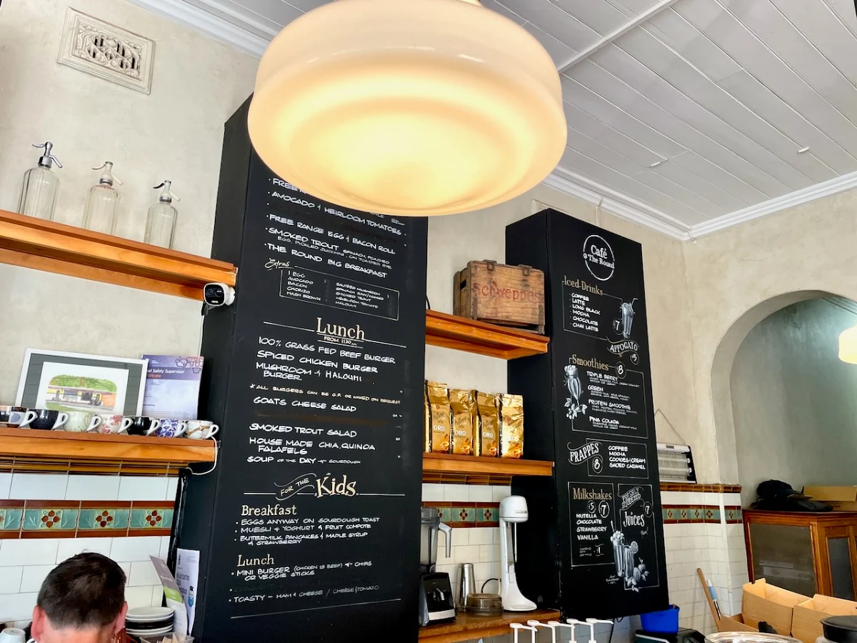 Menu, Cafe @ The Round