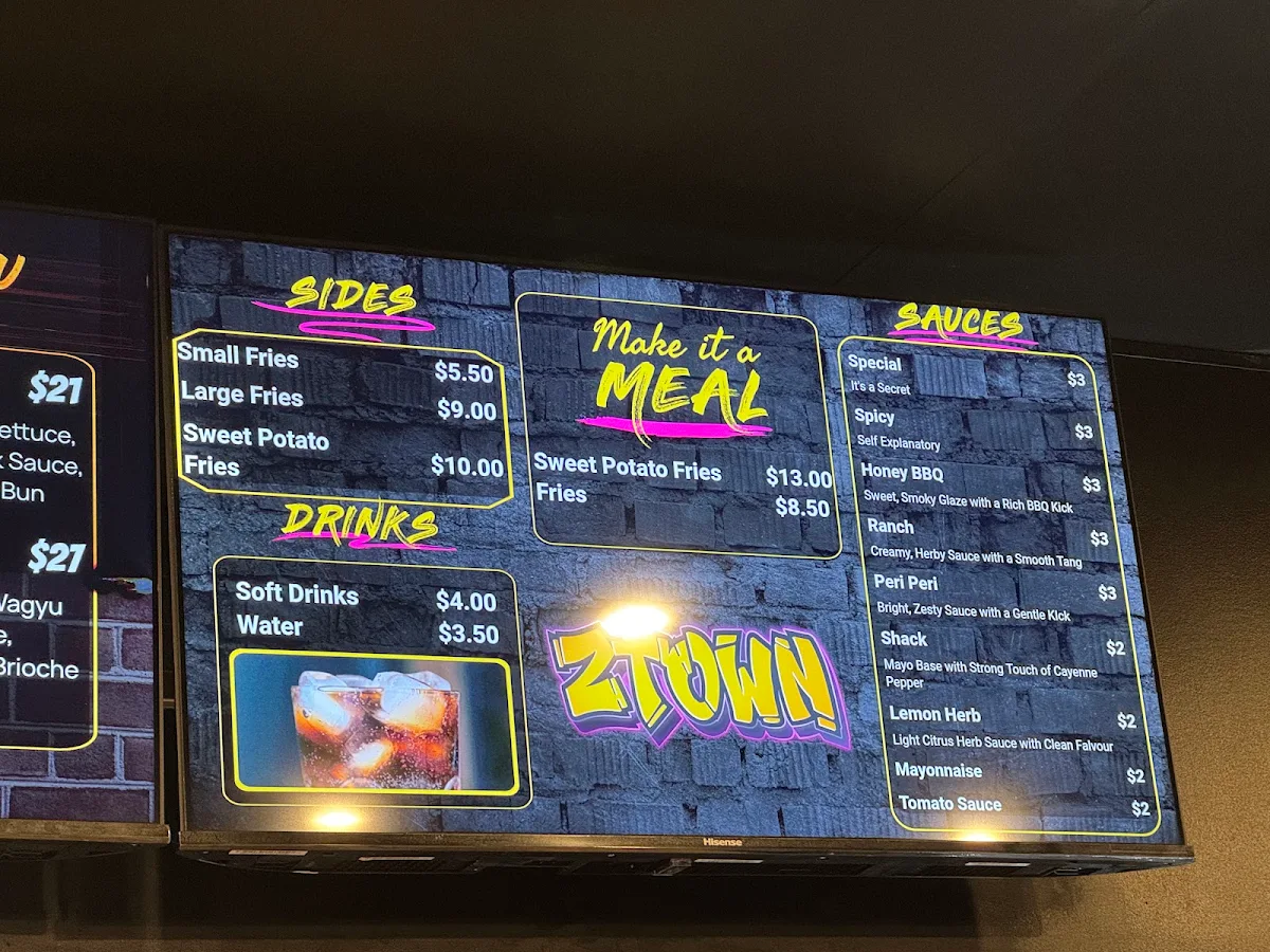 Menu, Z Town