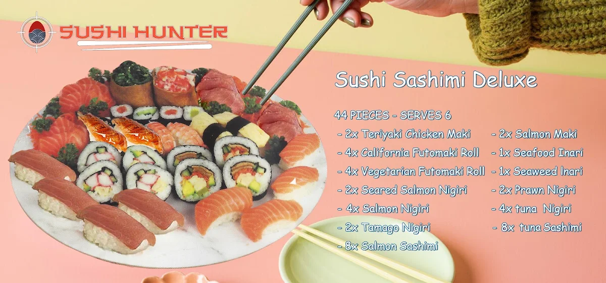 Menu, Sushi Hunter