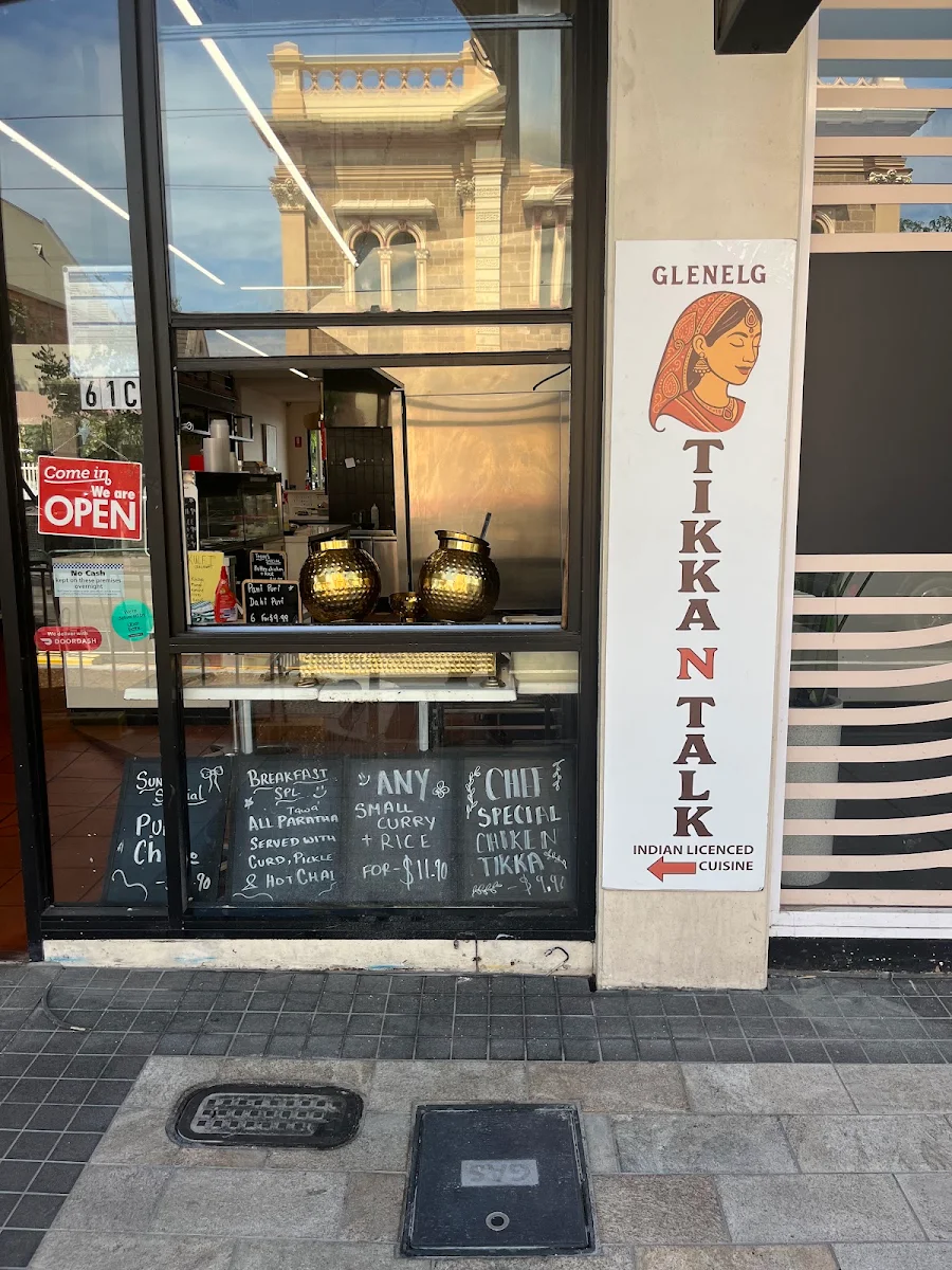 Menu, Glenelg Tikka N Talk