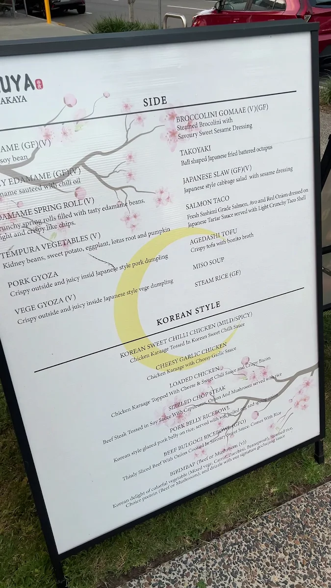 Menu, Haruya Izakaya