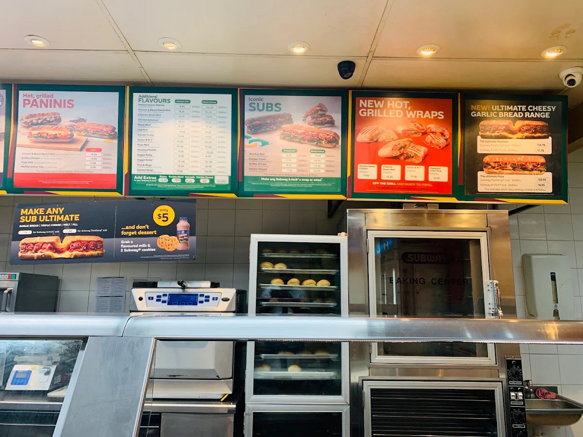 Menu, Subway