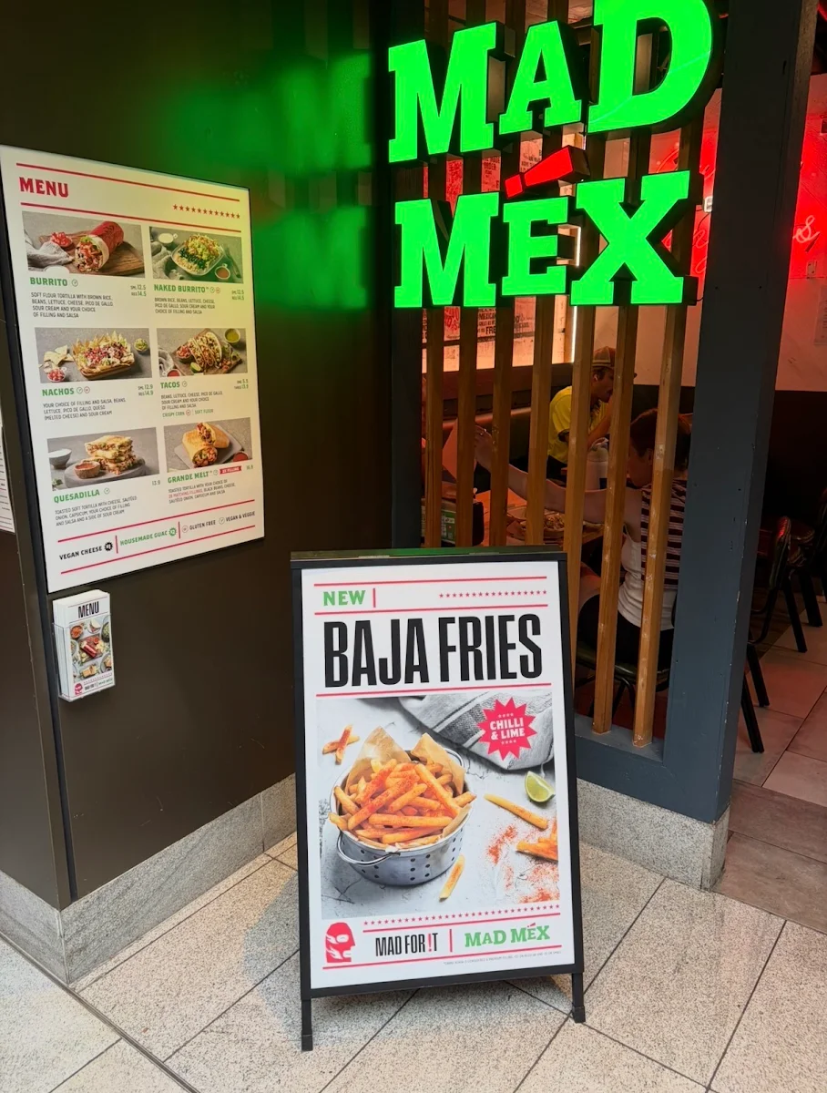 Menu, Mad Mex Gateway (Circular Quay)