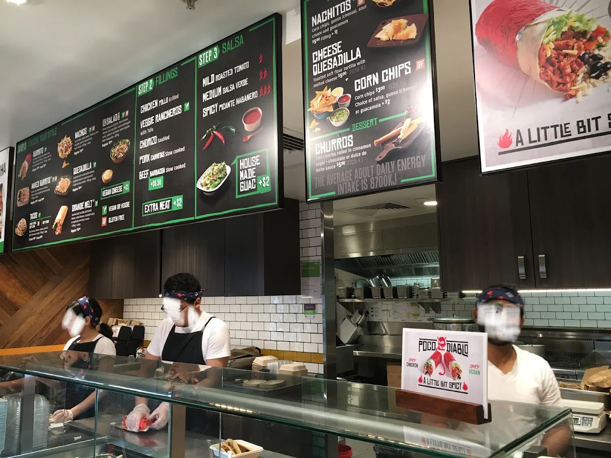 Menu, Mad Mex Gateway (Circular Quay)