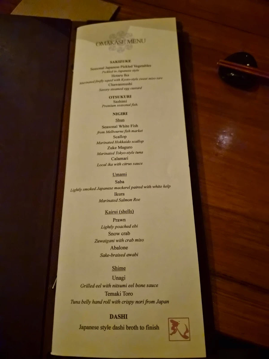 Menu, Takezo