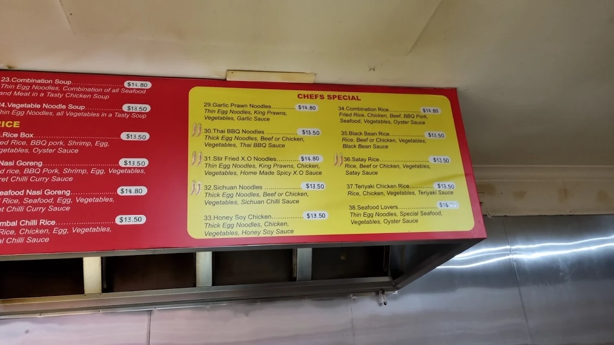 Menu, Sushi & Noodle Canteen