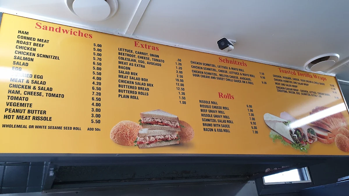 Menu, Millers Pies
