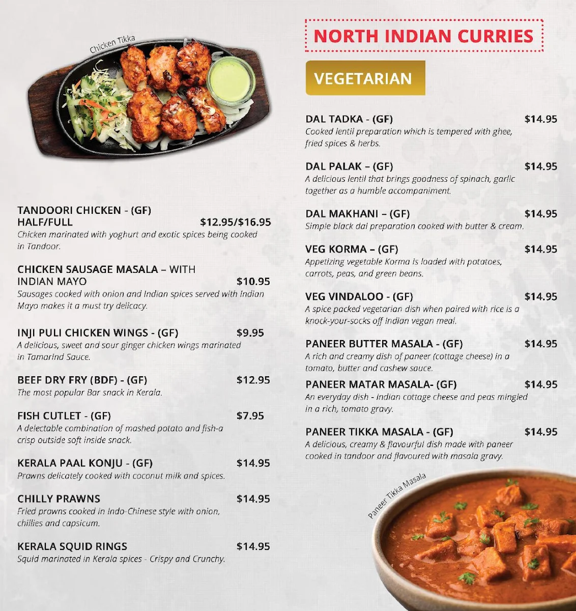 Menu, Dum n Rum Stafford Heights