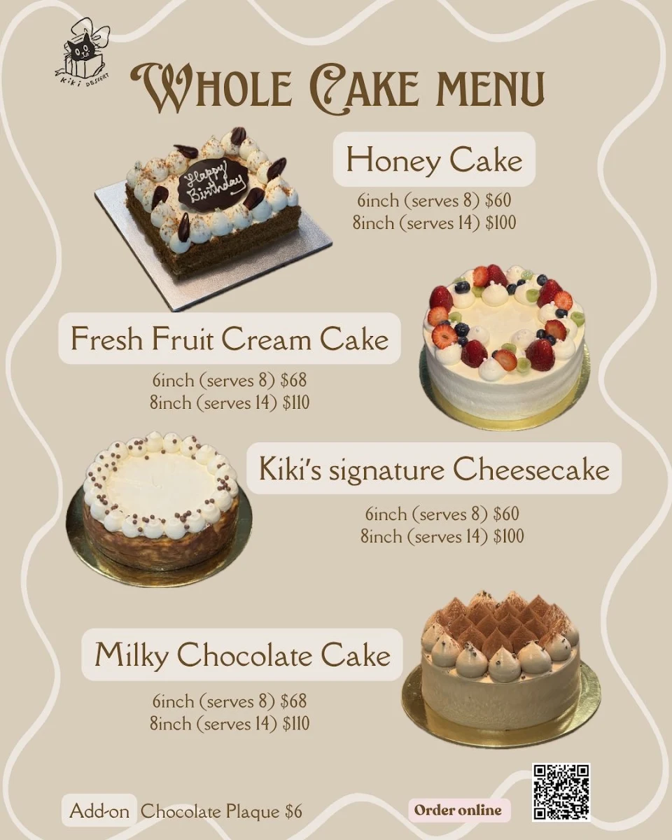 Menu, KIKI Dessert