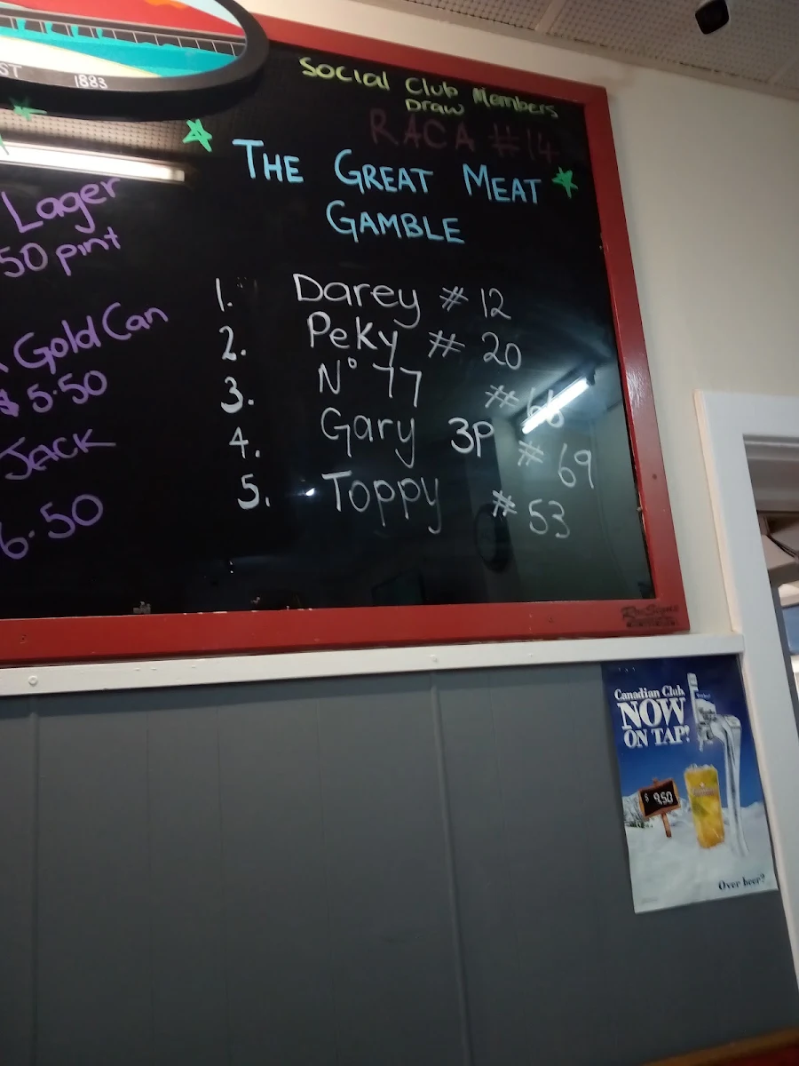 Menu, Hotel Augusta Port Augusta