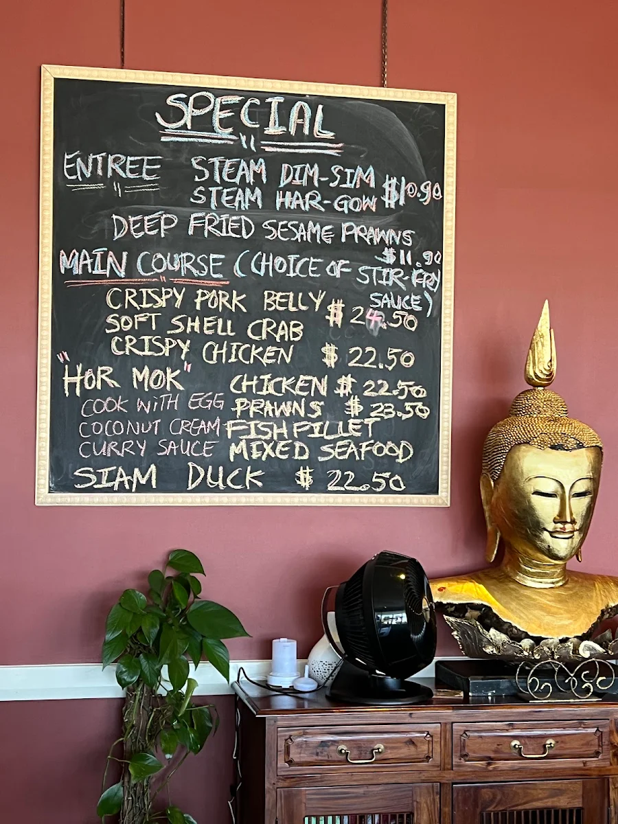 Menu, Rose Garden Thai West