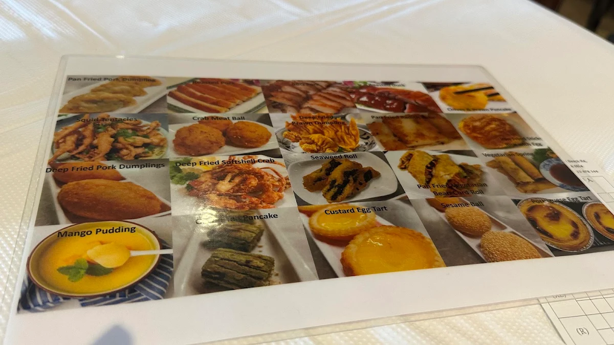 Menu, Taste Canton Chinese Restaurant 食德