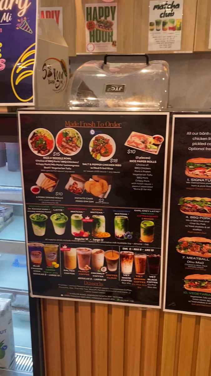 Menu, Le Saigon Banh Mi