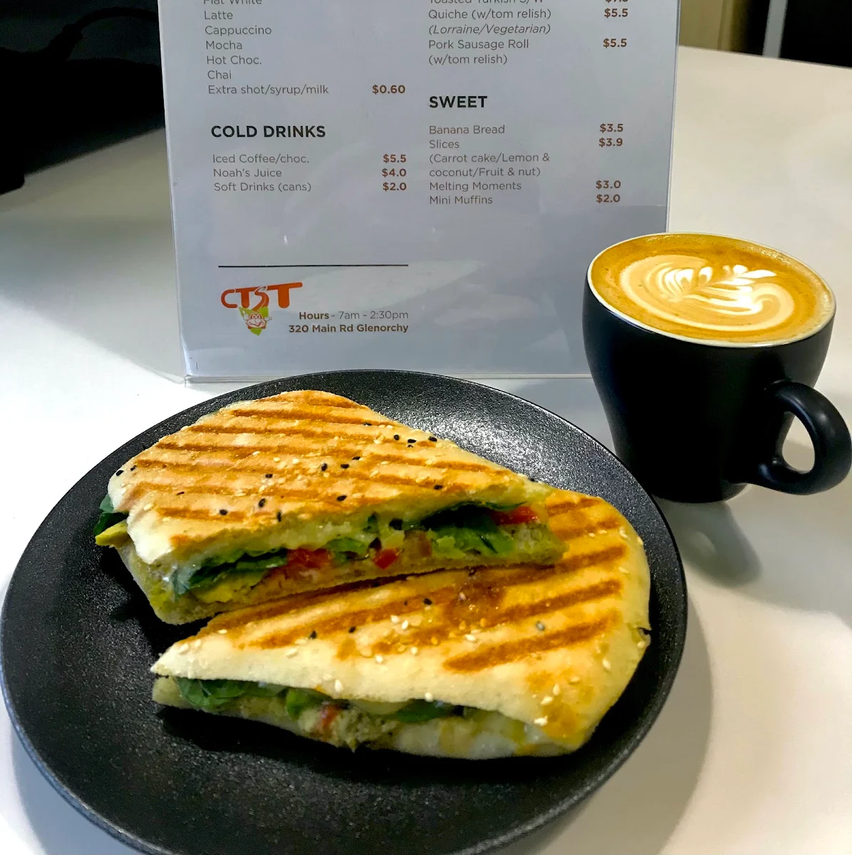 Menu, Cafe Connect