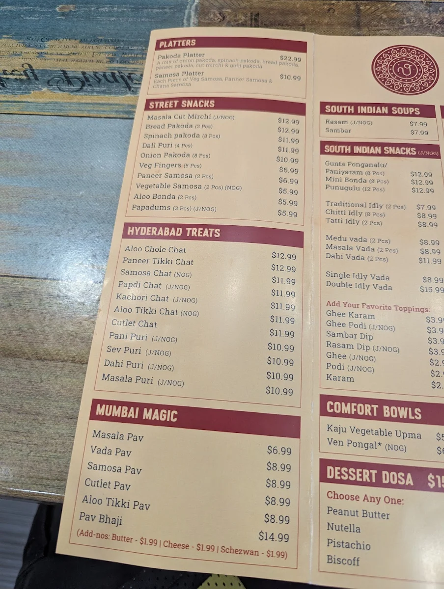 Menu, Neelgri Cafe . Vegan & Vegetarian